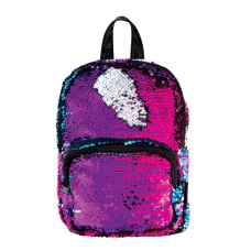 BYDI Mini Mochila de Paetês Flip Multicolorida